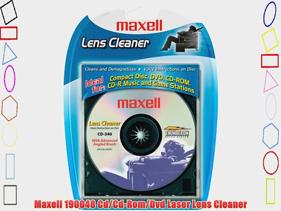 Maxell 190048 Cd/Cd-Rom/Dvd Laser Lens Cleaner