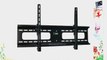 Ultra-Slim Adjustable Tilting Wall Mount Bracket for LCD Plasma (Max 165Lbs 37~63inch) - BLACK