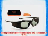 PANASONIC-Compatible 3ACTIVE? 3D Glasses. For 2012-14 RF 3D TV's. Rechargeable. ONE Pair.