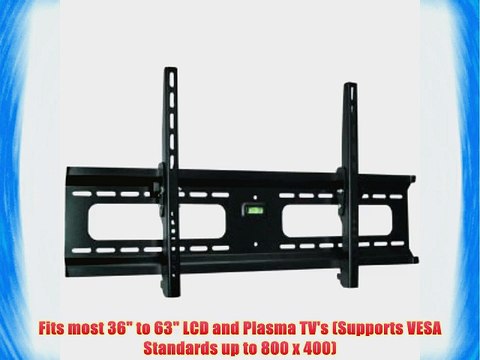 Low Profile Black Tilt/Tilting Wall Mount Bracket for Panasonic Viera TCP42C2 / TC-P42C2 Plasma