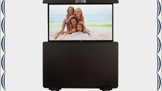 medialifTV Weatherproof Automated 46-Inch TV Lift Enclosure Small Trolley Mount Black