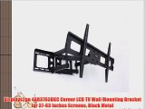 Displays2go 4AR3763BKC Corner LCD TV Wall Mounting Bracket for 37-63 Inches Screens Black Metal