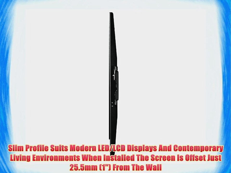 Atdec Telehook TH-3060-UF Slim Wall Mount for Displays from 32-Inch to 60-Inch - Black