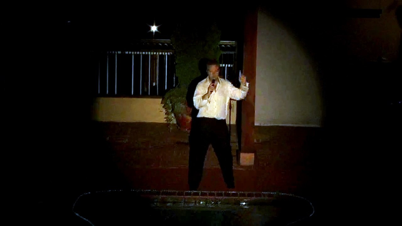 Colin Paul talking about recording Single Shinning Star at the Days Inn Pool Party video