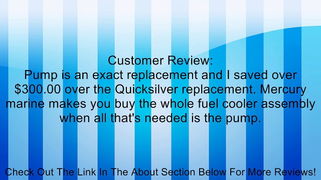 Mallory Marine 9-35433 Electric Fuel Pump Review