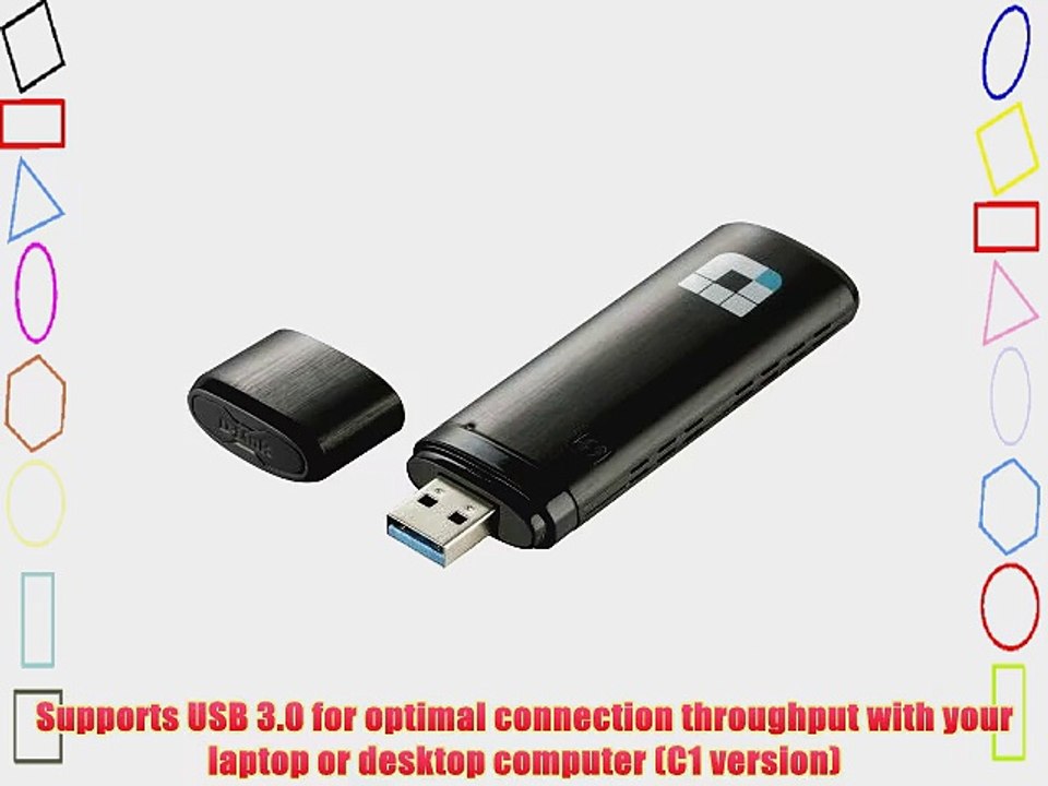 D-Link Wireless Dual Band AC1200 Mbps USB Wi-Fi Network Adapter (DWA-182)