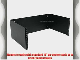 Monoprice 4U 7(H) x 19(W) x 12(D) Inches Wall Mount Bracket (108627)