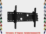 Black Tilting Wall Mount Bracket for ViewSonic N3251W LCD 32 inch HDTV TV