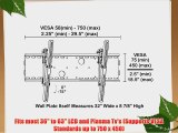 Black Adjustable Tilt/Tilting Wall Mount Bracket for Sony Bravia KDL-40V5100 40 Inch LCD HDTV