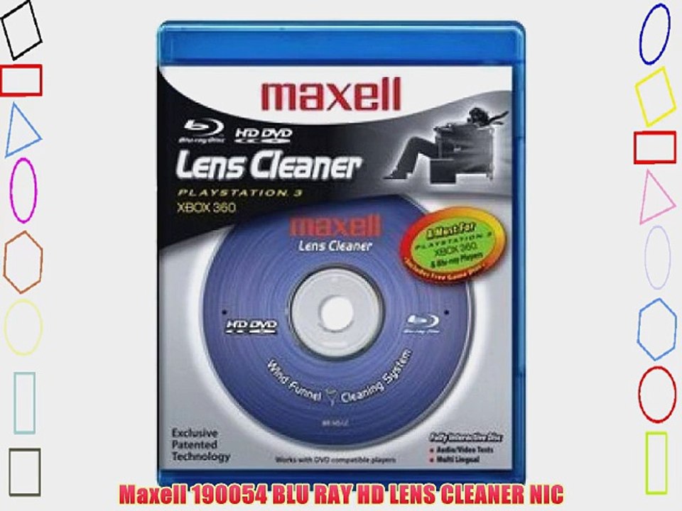 Maxell 190054 BLU RAY HD LENS CLEANER NIC