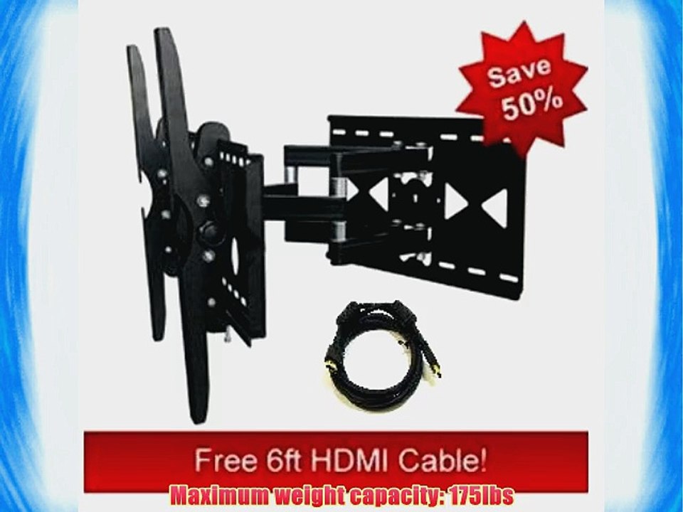 Mount-it! Samsung Compatible Dual Arm Wall Mount (Free HDMI Cable)