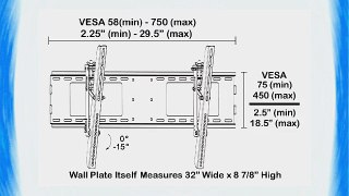 Black Tilting/Tilt Wall Mount Bracket for Vizio VW42L HDTV10A 42 LCD HDTV Television/TV