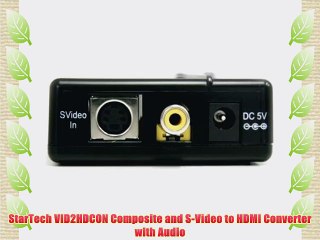 StarTech VID2HDCON Composite and S-Video to HDMI Converter with Audio