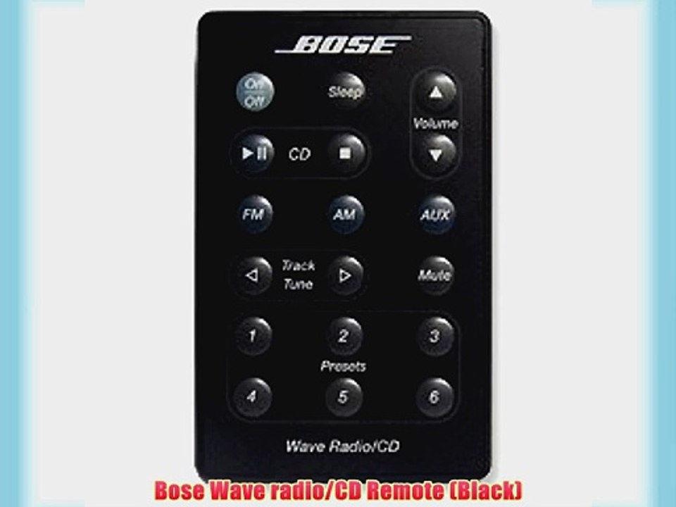 Bose Wave radio/CD Remote (Black)