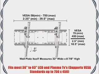 Descargar video: Black Adjustable Tilt/Tilting Wall Mount Bracket for Sanyo DP42840 42 inch LCD HDTV TV/Television