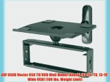 AVF 650B Vector 650 TV/VCR Wall Mount (Black) (13-21 TV 13-19 Wide VCR) (100 lbs. Weight Limit)