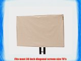 38 Inch Outdoor TV Cover (Front Half Cover) - 13 sizes available