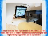 ChargerCity 7-10-Inch Tablet Aluminum Bed Frame Clamp Lock Mount and 22-Inch Easy-Adjustable