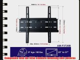 Arrowmounts AM-F3720B Universal Flat Wall Mount for 23 to 37-Inch Flat Panel Televisions Black
