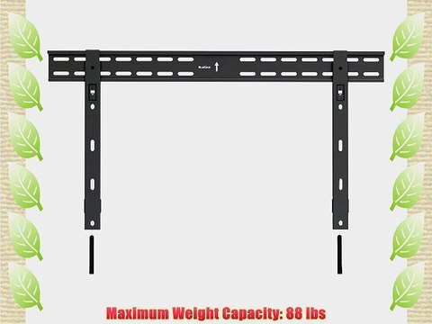 QualGear QG-TM-002-BLK 37-Inch to 70-Inch Universal Ultra Slim Low Profile Fixed Wall Mount