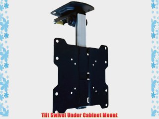 Mount-It! LCD LED TV Tilt Swivel Folding Under Cabinet and Ceiling Mount for 17 to 37-inches