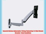 Smooth Motion Adjustable Tilting/Swiveling Tv Wall Mount Bracket- New Condition