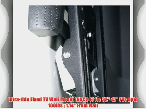 Ultra-thin Fixed TV Wall Mount (NBC2-F) for 32-47 TVs upto 100lbs 1.14 From wall