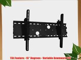 Black Tilting Wall Mount Bracket for Toshiba 32HL67 LCD 32 inch HDTV TV