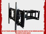 21 Extension Articulating Arm Tilt TV Wall Mount For Sony 40 Internet TV powered by Google