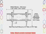 Black Adjustable Tilt/Tilting Wall Mount Bracket for Apex LE4643T 46 inch DLED HDTV TV/Television