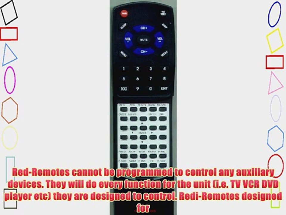 VIEWSONIC Replacement Remote Control for A00005500 N3252W N2751W N2752W N2652W N3251W