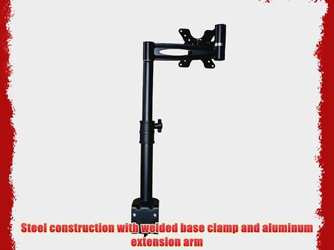 Monoprice 105402 3-Way Adjustable Tilting Monitor Desk Mount Bracket Black