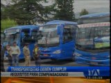 Transportistas en Quito