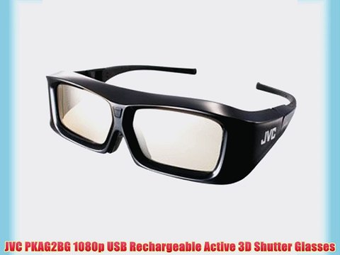 JVC PKAG2BG 1080p USB Rechargeable Active 3D Shutter Glasses