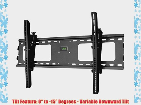 Black Adjustable Tilt/Tilting Wall Mount Bracket for Samsung UN65F7100 65 inch LED HDTV TV/Television