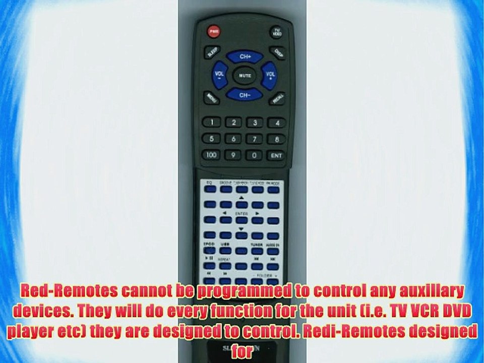 SONY Replacement Remote Control for 148916811 RDHGTK1I FSTGTK2I RMAMU098 FSTGTK1I