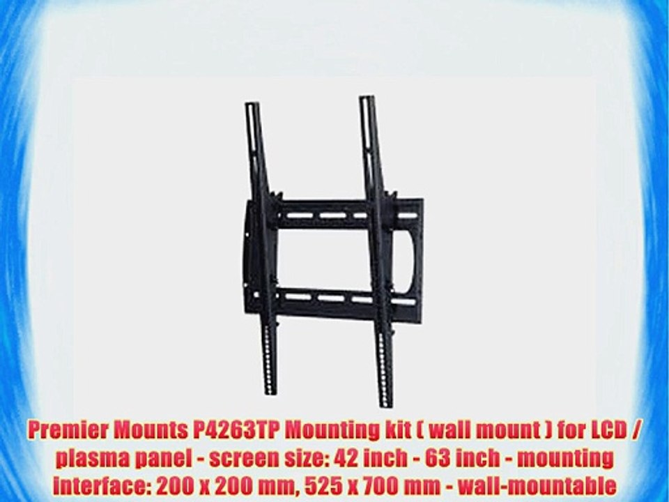 Premier Mounts P4263TP Mounting kit ( wall mount ) for LCD / plasma panel - screen size: 42