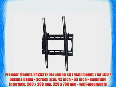 Premier Mounts P4263TP Mounting kit ( wall mount ) for LCD / plasma panel - screen size: 42