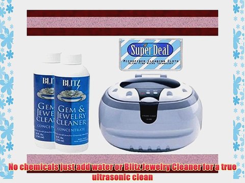 Bogue Systems Professional Grade Ultrasonic Jewelry Cleaner 2800 2 Blitz (8oz) Concentrated