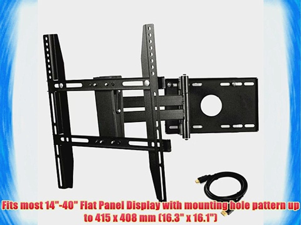 ATC Flat Panel Screen Plasma LCD LED Swivel Tilt TV Wall Mount for Most 14-40 Full Motion Bracket