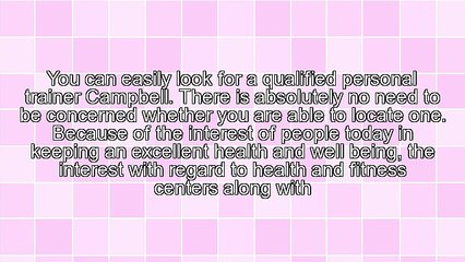 In What Way Should I Choose The Right Personal Trainer Campbell?
