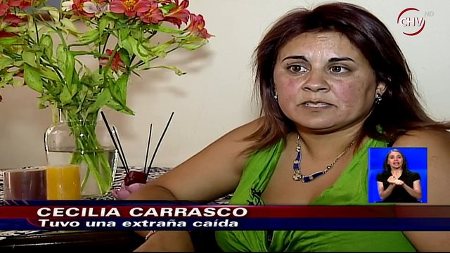 Lo atribuye a ente paranormal: Revelan registro de extraña caída sufrida por mujer - CHV Noticias