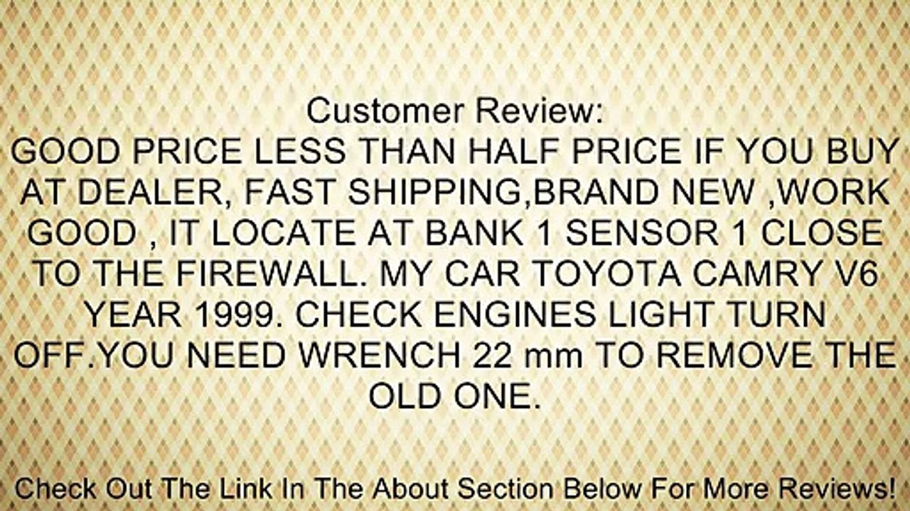 #C860 8946741021 GENUINE 97 98 99 00 Toyota Air Fuel Ratio Oxygen Sensor Avalon Camry RAV4 Sienna Solara Lexus ES300 Review