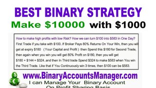 How To Make Profits In Binary Options Trading/Best binary Options Trading Strategy