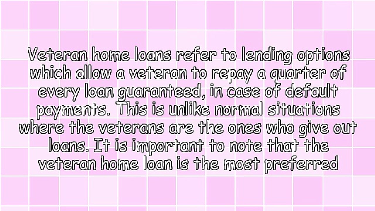 Getting The Veteran Home Loan