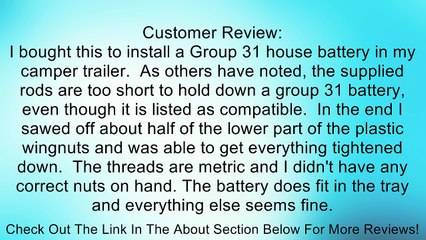 Camco 55404 Battery Hold-Down Tray (Large) Review