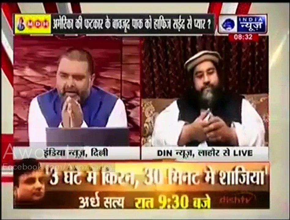 Tahir Ashrafi Blasts India & Narendra Modi on Indian Channel, Host Turns Off His Mike