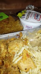 saqib is traveling to dubai and enjoying meal in airplane