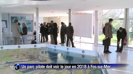 Un parc éolien flottant à Fos-sur-Mer en 2018