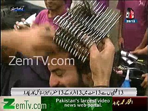 Pakistani Hair Dresser unique record, Pakistan Talent, Pakistani Dresser